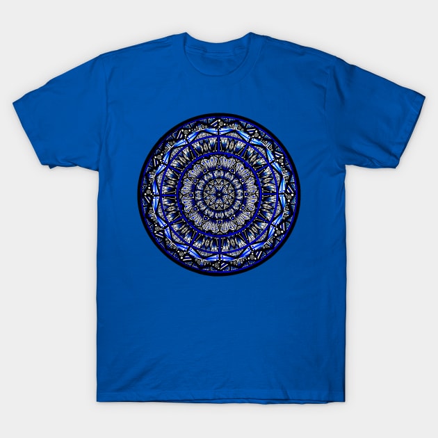 Lapis Lazuli Mandala T-Shirt by Bobblehead1337 Art